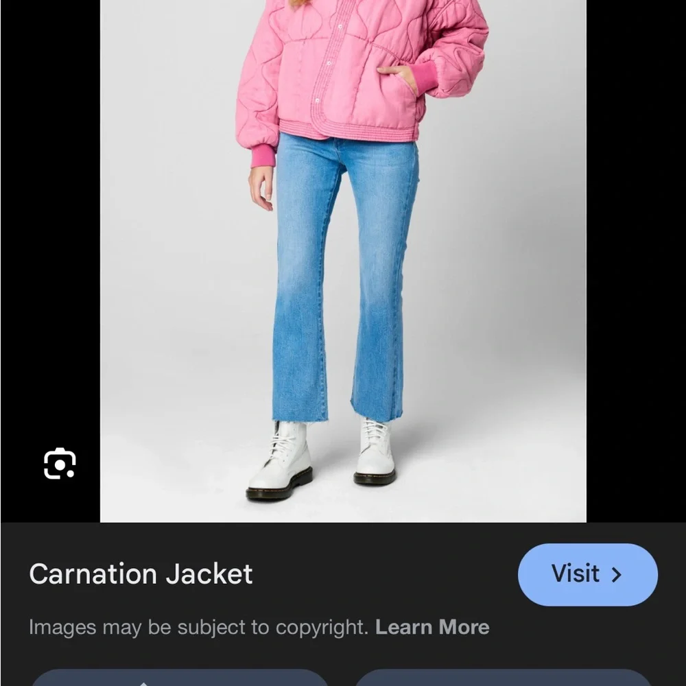 Pink Quilted Women's Jacket - Picture 5 of 5